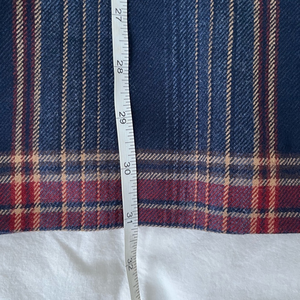 Talbots Tartan Plaid Wool Skirt with Leather Detail - Picture 8 of 8
